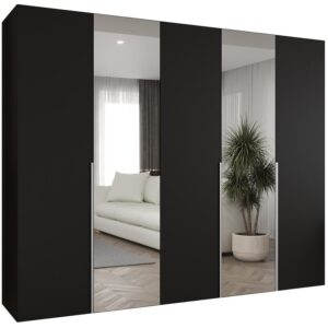 Skriňa Alicante II 250 čierna/strieborný