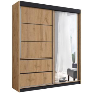 Skriňa craft zlatý 150×215
