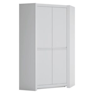 Skriňa Novi NVIS03 rohová 2D biela alpin/pvc biela supermat