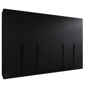 Skriňa Piano 1-300 (2×150) čierna/čierna