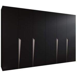 Skriňa Piano 1-300 (2×150) čierna/kašmír