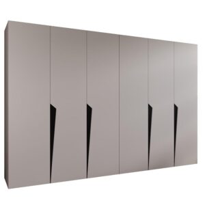 Skriňa Piano 1-300 (2×150) kašmír/čierna