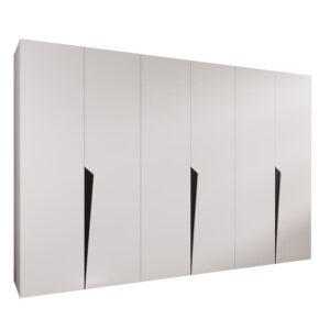 Skriňa Piano 1-300 (3×100) biela/čierna