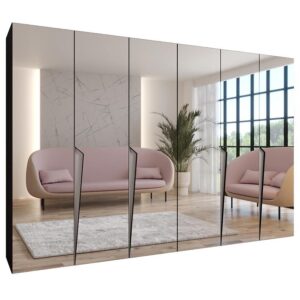 Skriňa Piano 3-300 (2×150) čierna/kašmír