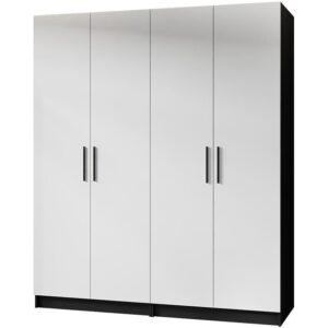 Skriňa X2 Gold 2d Čierna/Biela