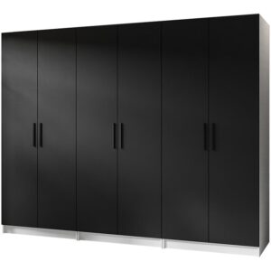 Skriňa X3 Gold 2d Biela/Čierna