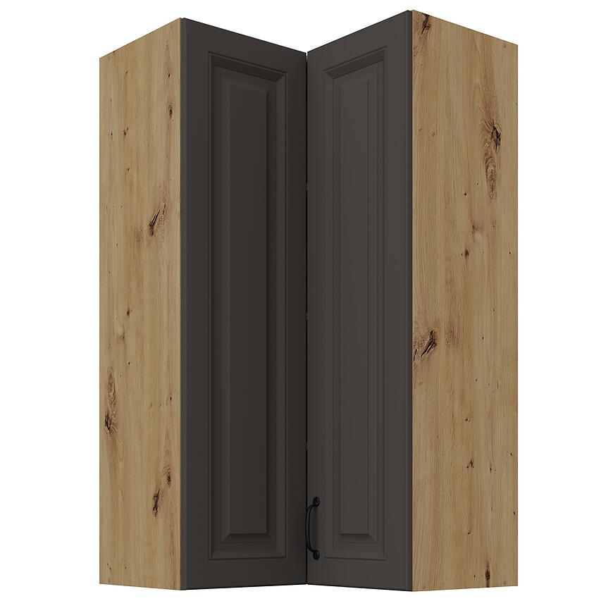 Skrinka do kuchyne Stilo grafit matná/artisan 60x60 GN-108 2F (90°)