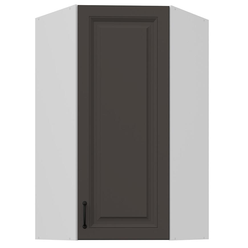 Skrinka do kuchyne Stilo grafit matná/biely 60x60 GN-108 1F (45°)