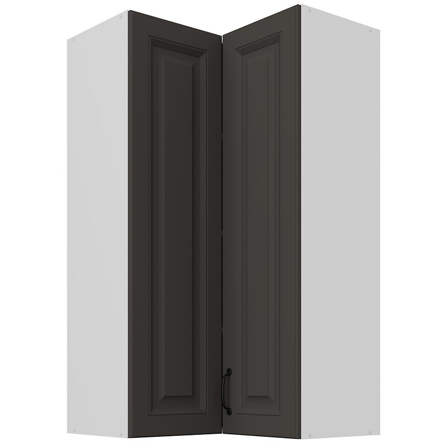 Skrinka do kuchyne Stilo grafit matná/biely 60x60 GN-108 2F (90°)