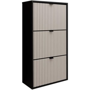 Skrinka na topánky Laro I Stojaci Čierna/Kašmír/ Čierna