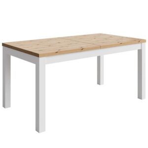 Stôl Agat 160+2×40 artisan/biela