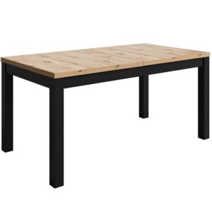 Stôl Agat 160+2×40 artisan/čierna
