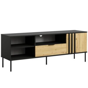 TV stolík 1D1SZ Rimini 08 čierna/artisan