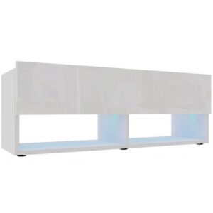 TV stolík Izumi 105 WH biela mat/lesk