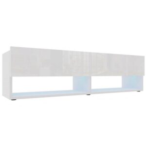 TV stolík Izumi 140 WH biela mat/lesk