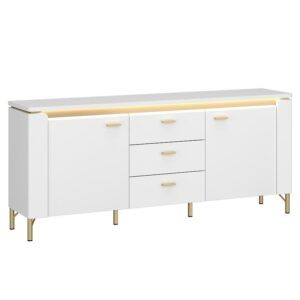 TV stolík Lazio LAZF01 U008/U080 2D3S biela alpská