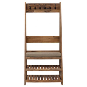 Vešiak Rami s 6 háčikmi 80x175x40 indický masív palisander