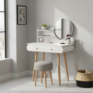 ArtJum Toaletný stolík SCANDI biela | CM-891920