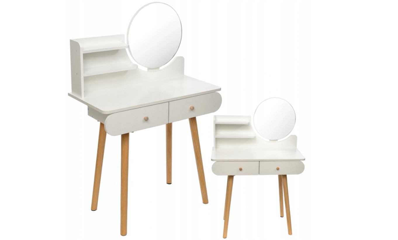 ArtJum Toaletný stolík SCANDI biela | CM-891920 – Obrázok 5