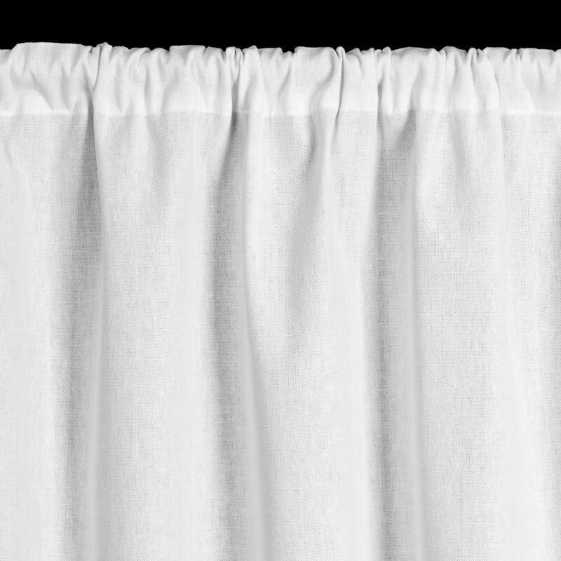 ArtFir Krátka záclona VINCE P | biela 150 x 60 cm – Obrázok 2