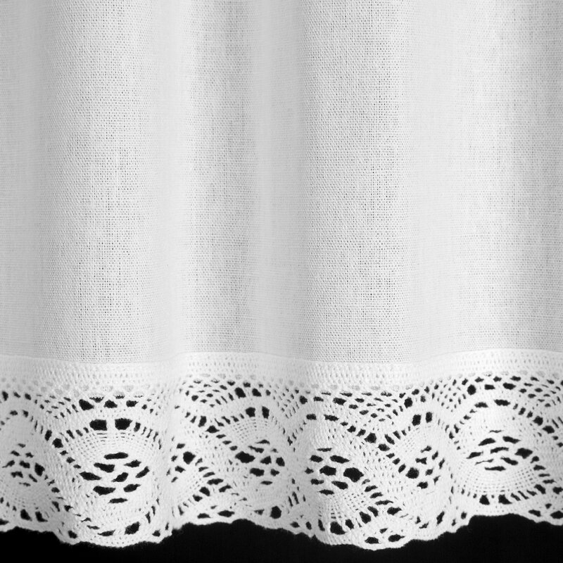 ArtFir Krátka záclona VINCE P | biela 150 x 60 cm – Obrázok 5