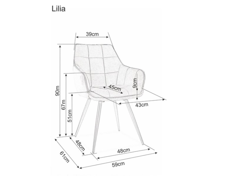 Signal Stolička LILIA VELVET | zelená – Obrázok 5