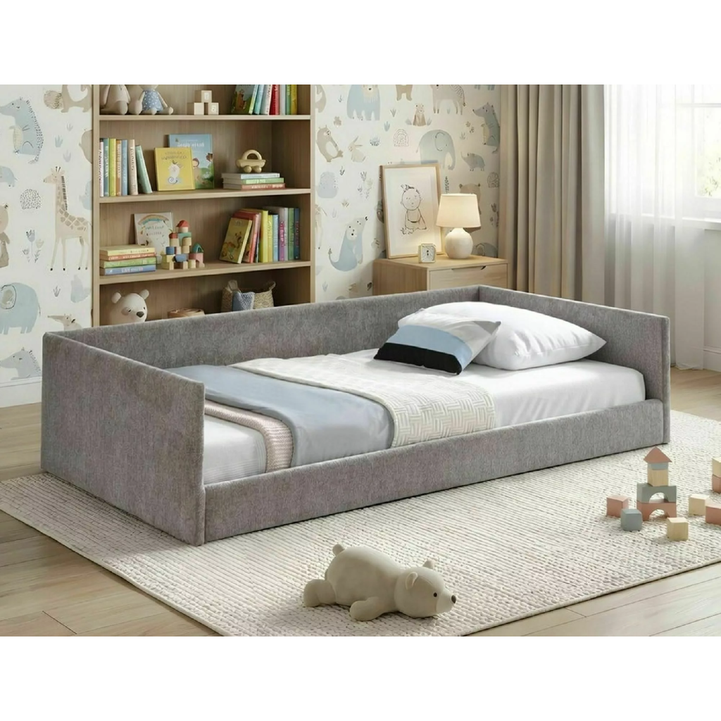 Signal Jednolôžková posteľ BELLA SIMA PREMIUM | tmavobéžová 90 x 180 cm – Obrázok 2
