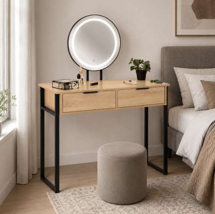 ArtJum Toaletný stolík s LED zrkadlom | CM-354333