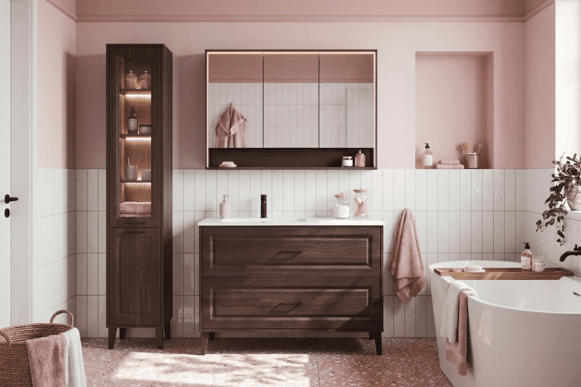 ArtCom Zrkadlová LED skrinka DOROTHY RISTRETTO 84-100-2D | 100 cm – Obrázok 2