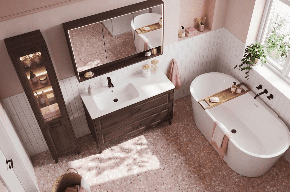 ArtCom Vysoká skrinka do kúpeľne DOROTHY RISTRETTO 80-40-2D – Obrázok 4