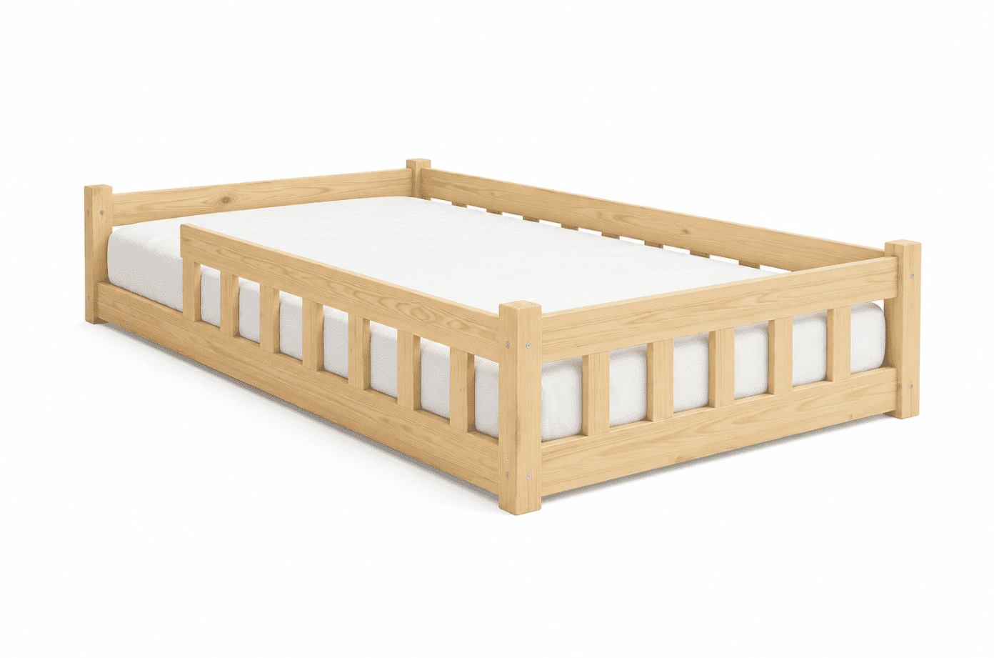 Elvisia Detská posteľ MONTESSORI | 90 x 200 cm Farba: Biela – Obrázok 8