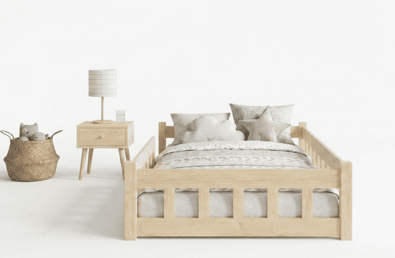 Elvisia Detská posteľ MONTESSORI | 90 x 200 cm Farba: Biela – Obrázok 5
