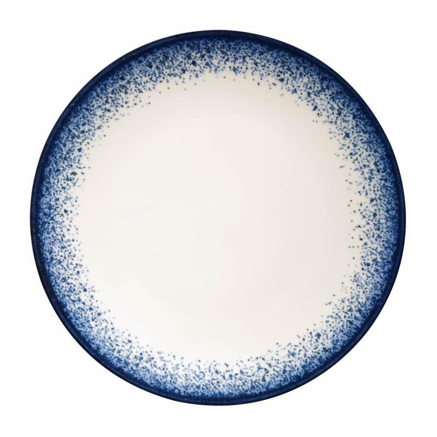 ASIR Porcelánová jedálenská súprava (24 ks) biela a modrá – Obrázok 4