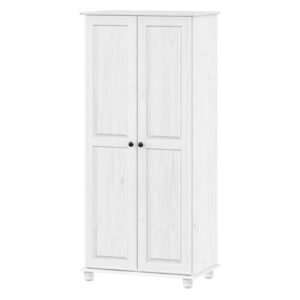 Skriňa 2-dverová 8860BK biely lak, kovové úchytky