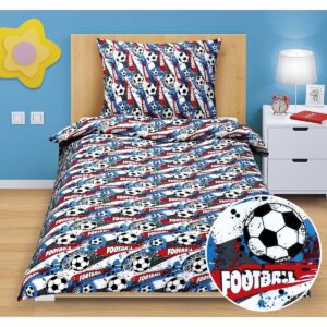 Bellatex Bavlnené obliečky Junior Futbal, 140 x 200 cm, 70 x 90 cm