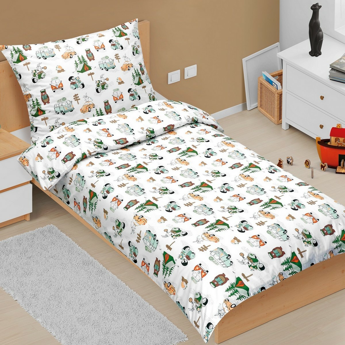 Bellatex Bavlnené obliečky Junior Stanovanie, 140 x 200 cm, 70 x 90 cm