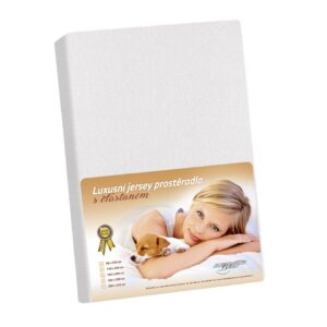 Bellatex Jersey prestieradlo s elastanom biela, 100 x 200 cm
