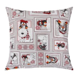 Bellatex Obliečka na vankúšik Zimný patchwork, 40 x 40 cm