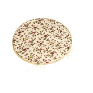 Bellatex Sedák Adela okrúhly hladký Ružička, 40 x 40 cm