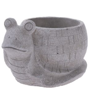 Betónový obal na kvetináč Slimák, 17,5 x 10,5 x 12,5 cm