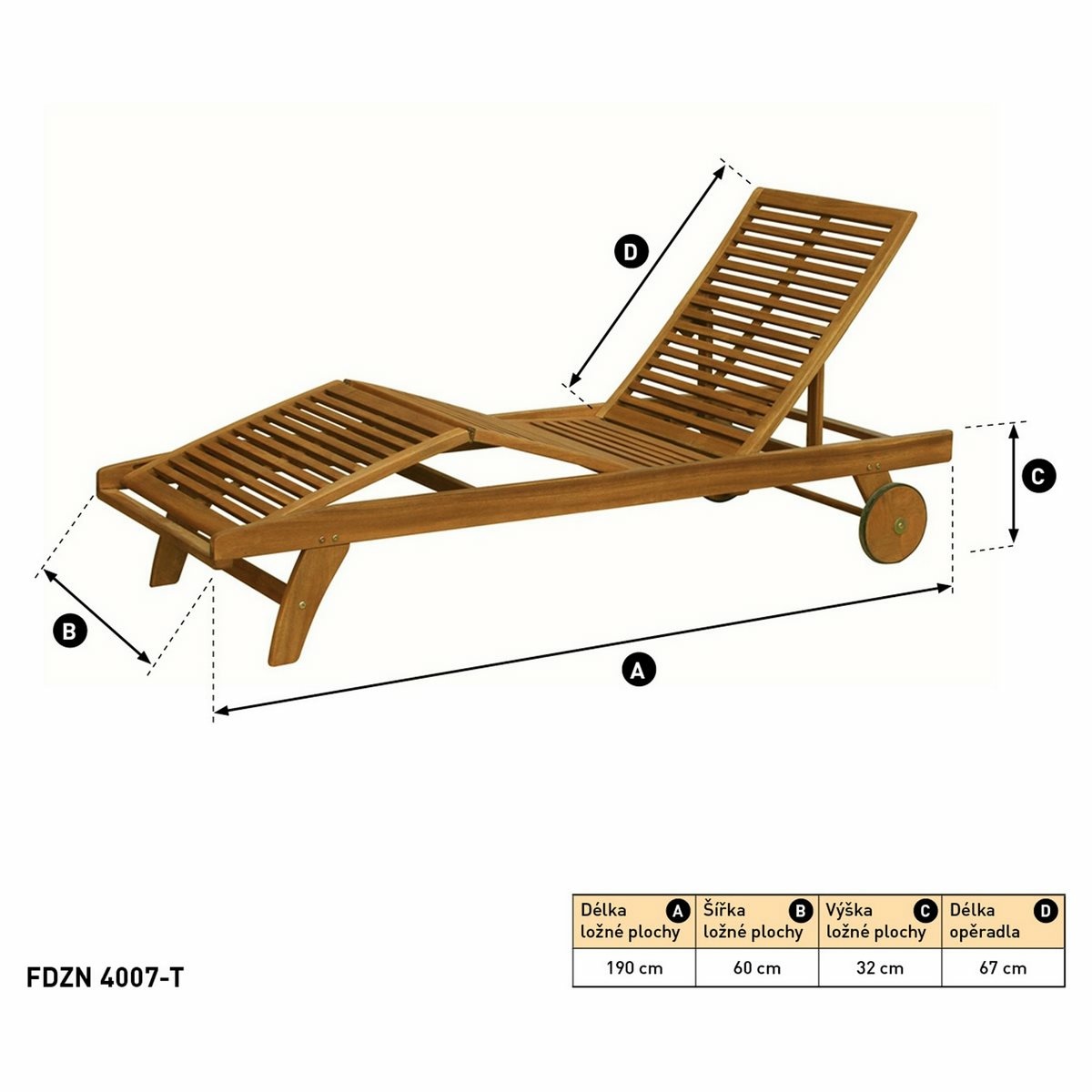 Fieldmann FDZN 4007-T ležadlo Classic – Obrázok 4