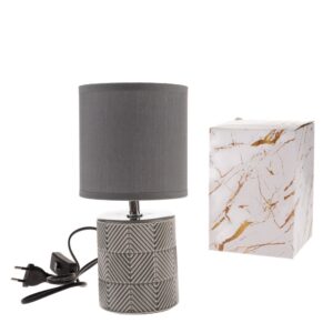 Keramická stolná lampa Dark 27 cm, tm. sivá