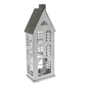 Kovový svietnik Green House, 20 x 14 x 44 cm, 44 cm