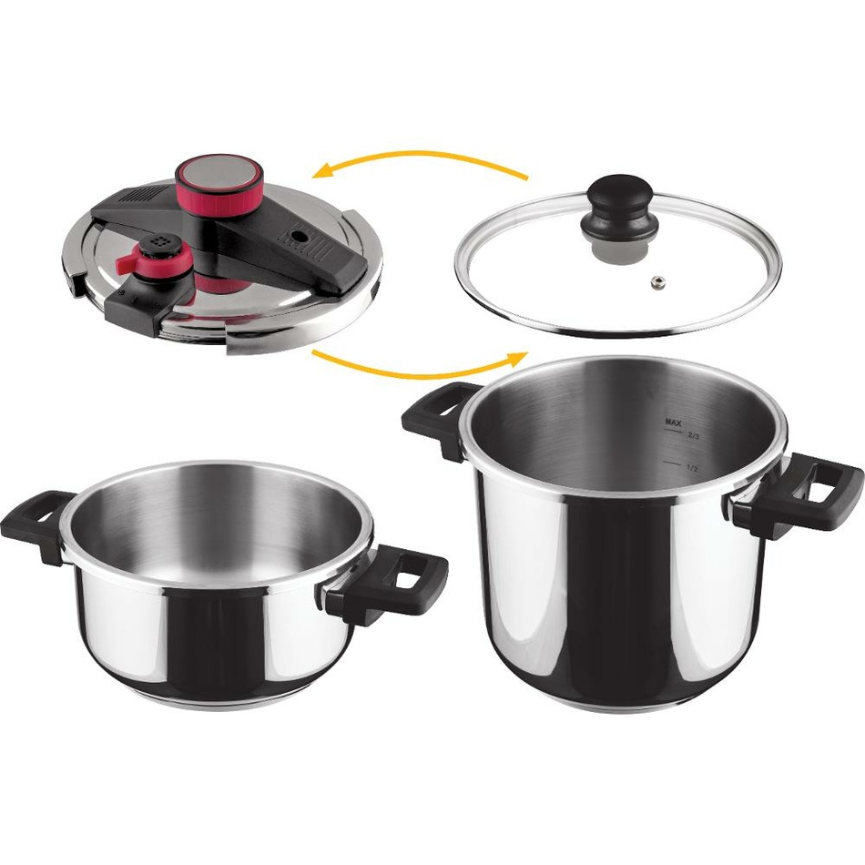 Lamart LT1230 sada tlakových hrncov Para, 4+7 l – Obrázok 2