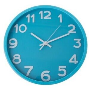 Nástenné hodiny City blue, pr. 30,5 cm, plast