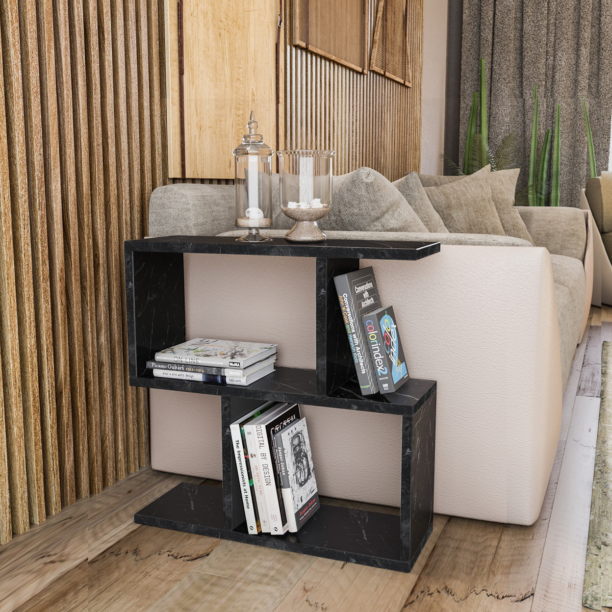 Odkladací stolík Life Black Marble – Obrázok 5