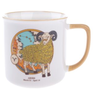 Porcelánový hrnček Zverokruh – Baran, 460 ml