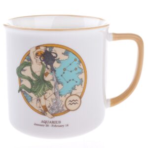 Porcelánový hrnček Zverokruh – Vodnár, 460 ml