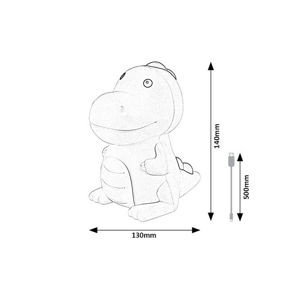 Rabalux 76021 detské dekoratívne LED osvetlenie Dinosaurus Dinoo – Obrázok 11