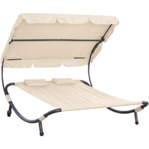 Relaxačné lehátko pre 2 osoby Craftfield Bahama,béžové